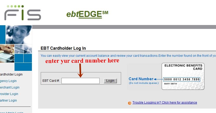 ebtEDGE Card Login