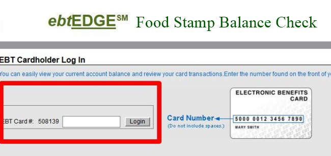 How to check the Ebtedge Food Stamp @ www.ebtEDGE.com balance