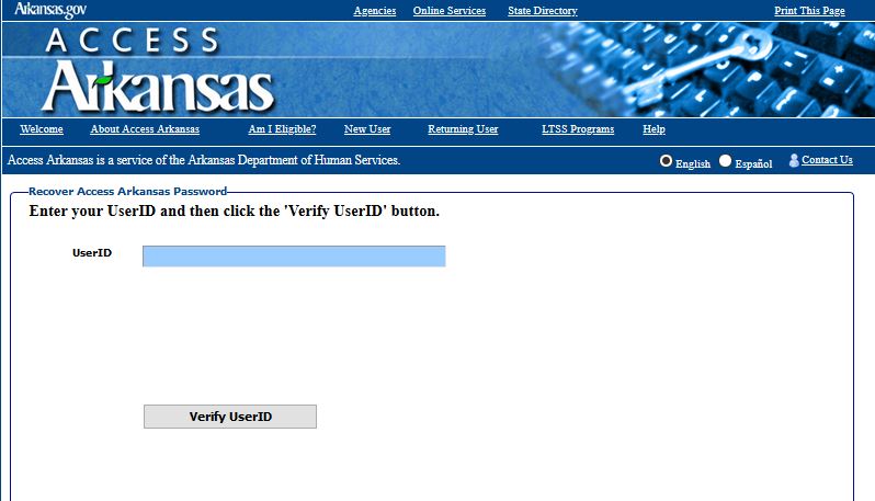 Access.arkansas.gov Login